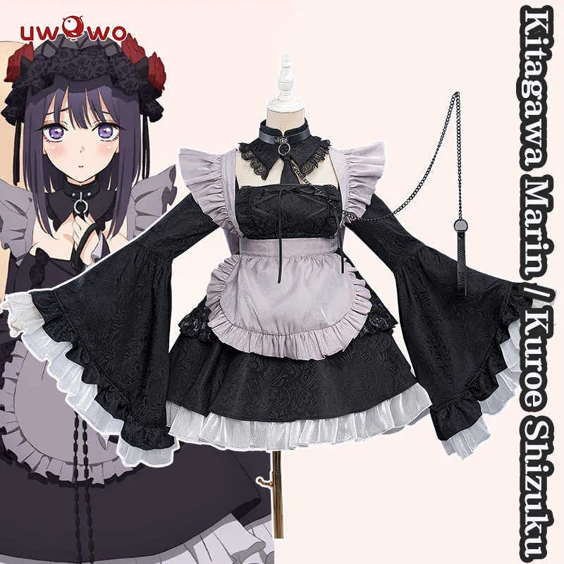 Trajes de anime em estoque uwowo meu vestido querido marin kitagawa cosplay vêm halloween natal vem kitagawa marin kuroe shizuku terno z0301