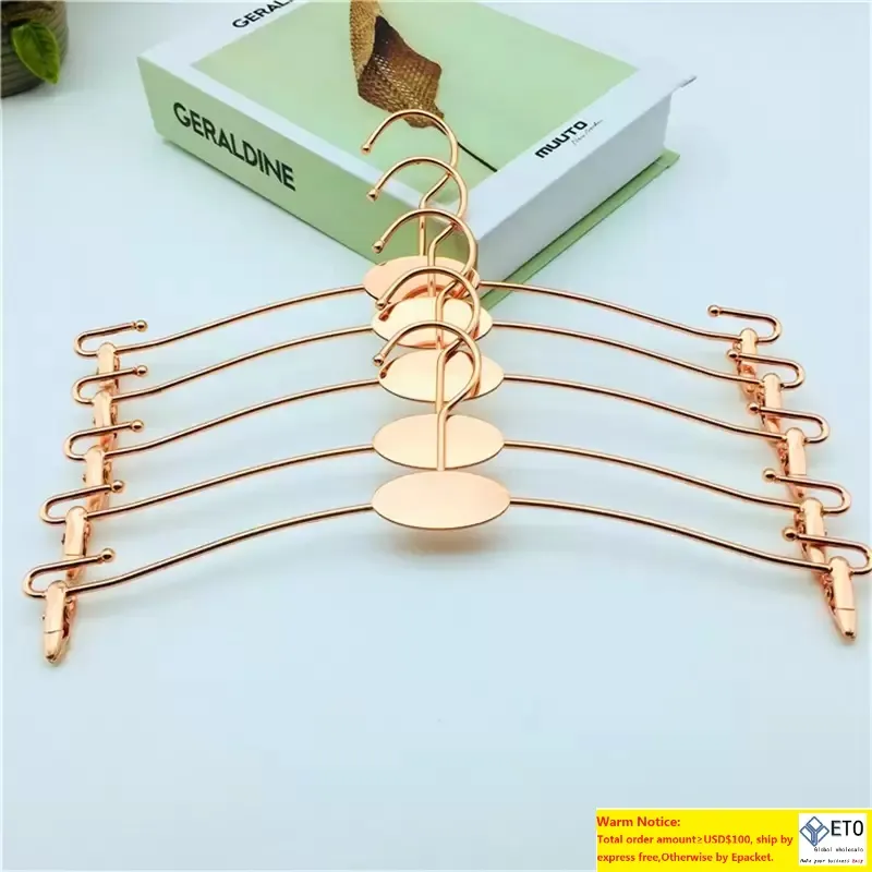 NonSlip Underwear Rack Metal Hanger Rose Gold Clothing Store Bra Clips Fashion Exquisite Bardian Creative New Style