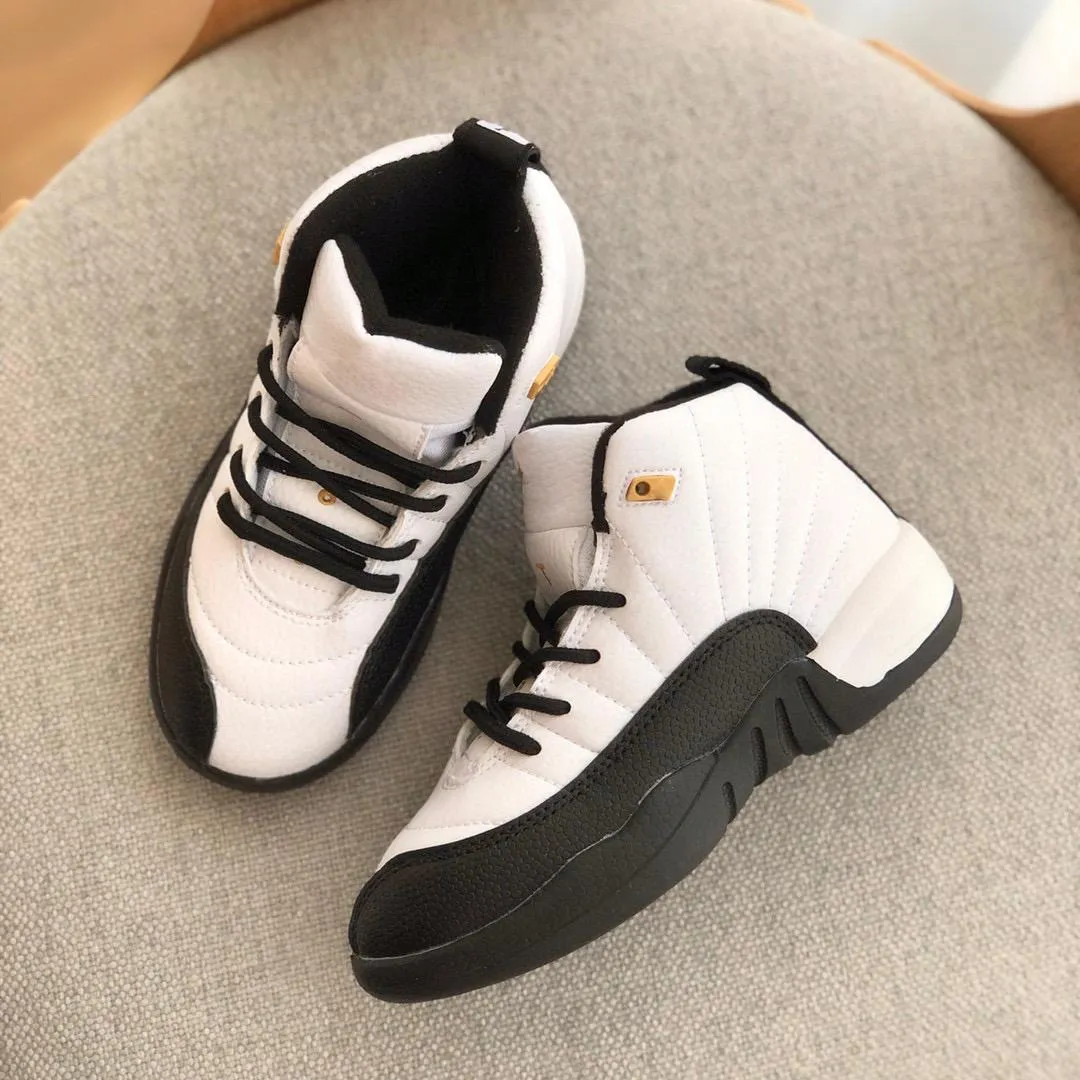 Outdoor High Quality Infant sneaker 12s XII Basketball Shoes Taxi Little Kids Children Boy Girls Sneakers University Gold Arctic Punch Tod