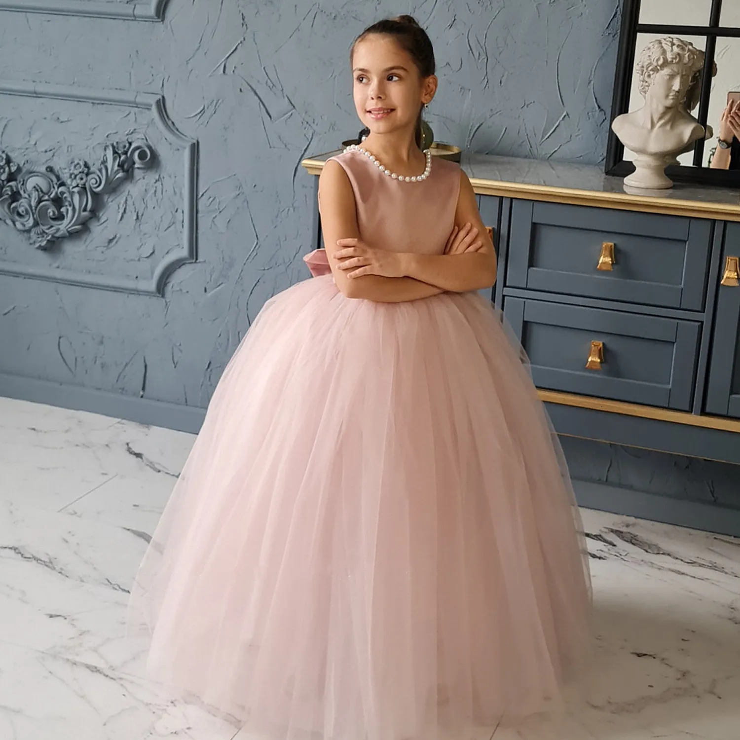 Flower Girl Dresses Red Tulle Dress Monsoon Kids Bridesmaid Cameo Pink  Flower Girl Dress Beaded Jewel
