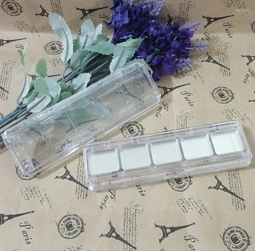 Storage Bottles 200pcs Eye Shadow Boxes / Transparent /ps Plastic 5 Grid Foundation Empty Lipstick Container