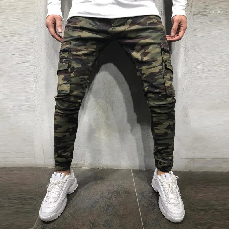 Calça masculina joggers homens camuflage calças de camuflagem rapazes meninos esportes casuais jeans de jeans soltos de corrida de jeans para homens para homens#g30