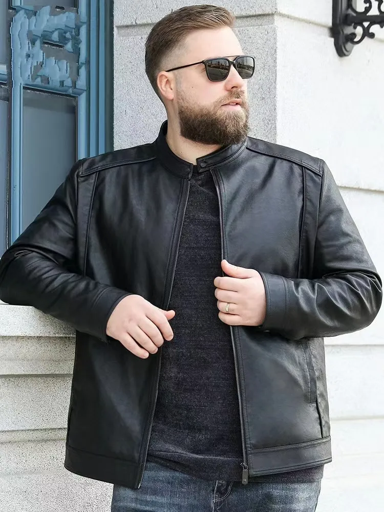 Leather jacket for fat guy cheap