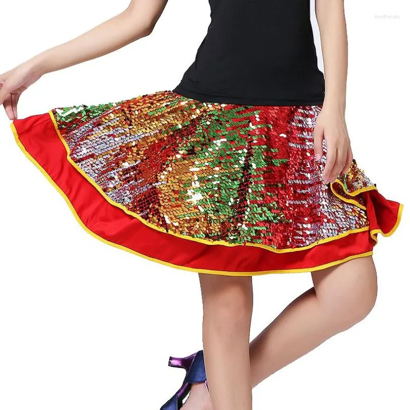 Stage Wear Ladies Ballroom Dance Costume Skirt Performance Modern Women Latin Salsa Cha Samba Rumba Dancing