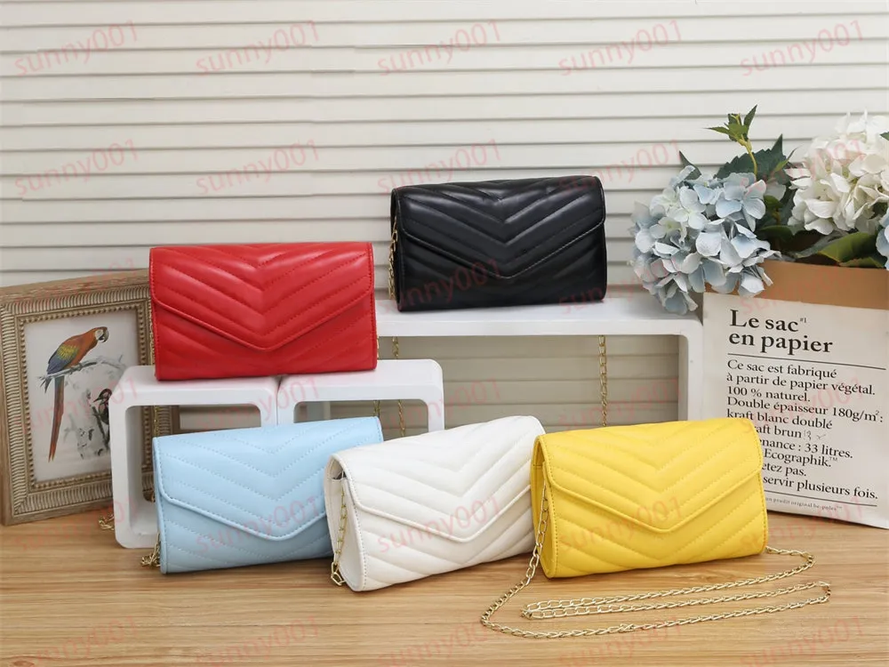 New Women's Bag Cross Body Bag Summer Versatile Envelope Bags Multiple Colors Luxury Messenger Wallets Change Pocket Sizes 21*13*7 cm