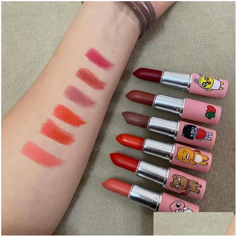 Lipstick Nieuwe Kakao Friends Joint Valentines Day Collection Dank een miljoen glans 3G hoogwaardige druppel levering Health Beauty Makeup Dhbrt Dhbrt