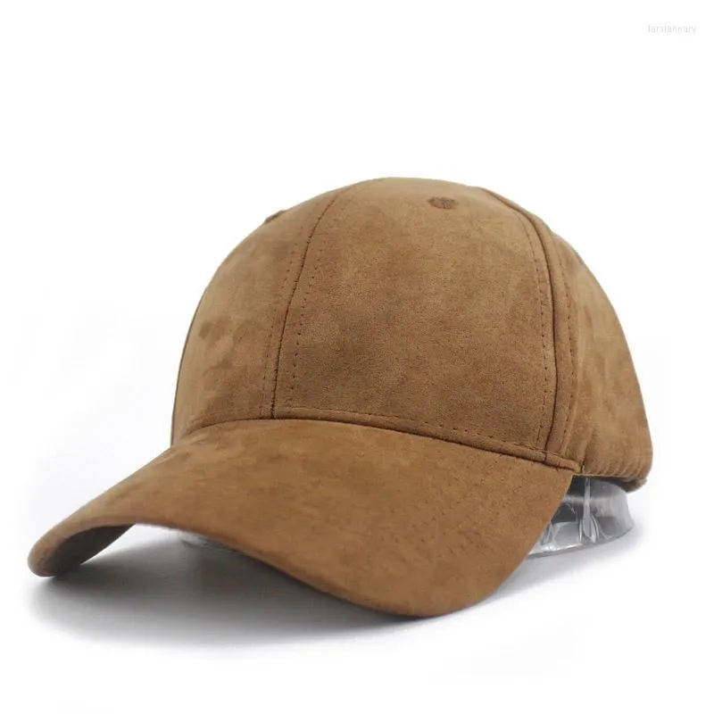 Bollkåpor unisex mjuk mocka baseball cap casual fast färg sport hatt ben snapback justerbara andningsbara pappa hattar för kvinnor och män