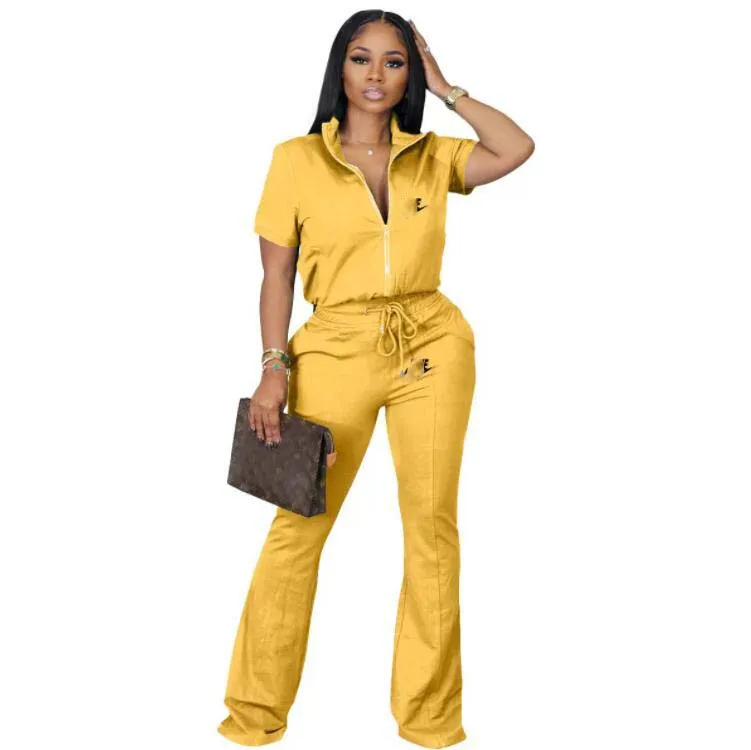 Summer Fashion Women Tracksuits Gedrukte sportpakken korte mouwen shirts en broek tweedelig sets outfits pakken maat s-2xl