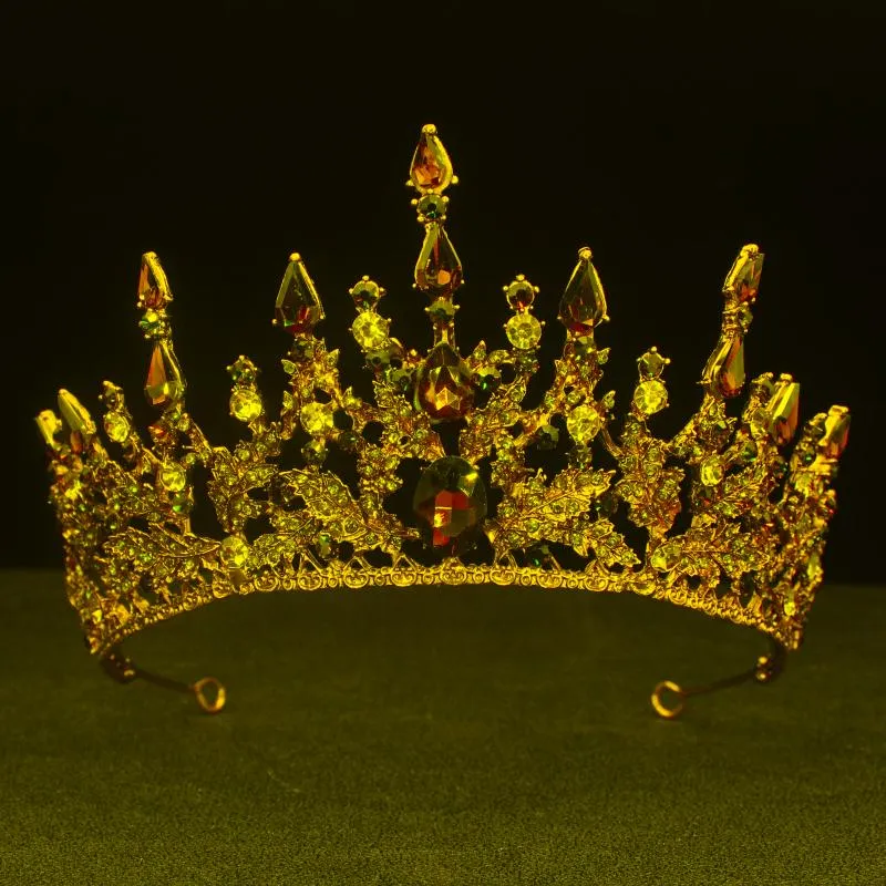 Hårklämmor Barrettes Crystal Bride Crown Princess Diadem Rhinestone pannband bröllop smycken tillbehör brud tiaras vintage headpiecesh