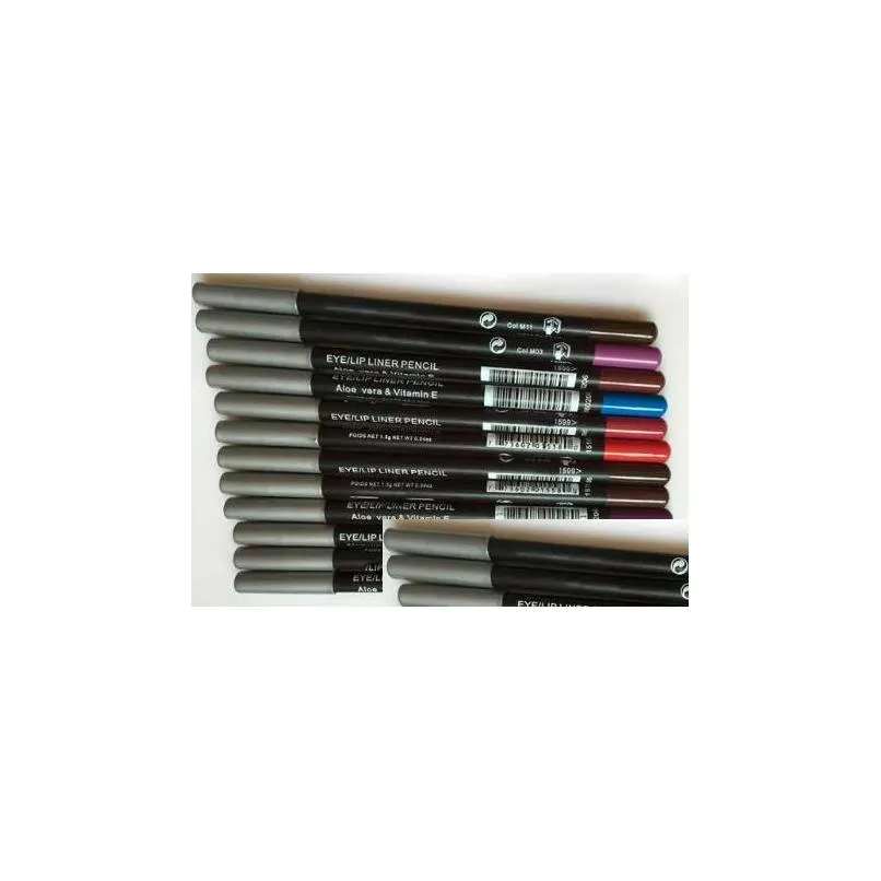 Eyeliner 72 PCS مستحضرات تجميل مقاومة للماء قلم رصاص ملون مختلف ألوان ماكياج Lipliner إسقاط التسليم العيون العيون Dhzen