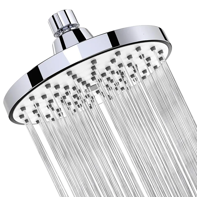 Bathroom Shower Heads Shower Head 6 Inch AntiLeak AntiClog Fixed Rain Showerhead Rainfall Spray Relaxation and Spa for High Water Pressure and Flow 230303