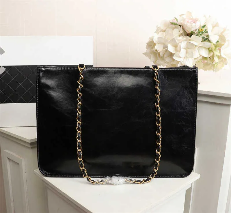 Luxury Brand design Letter CC Shopping Bags 8896 shoulder Chain bag woman's Jumbo Maxi GST handbag lambskin Leather vintage plaid messenger bag