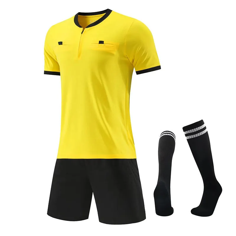 Outdoor TShirts Arival Football Judge Uniforms Referee Clothing Professional Competition Soccer