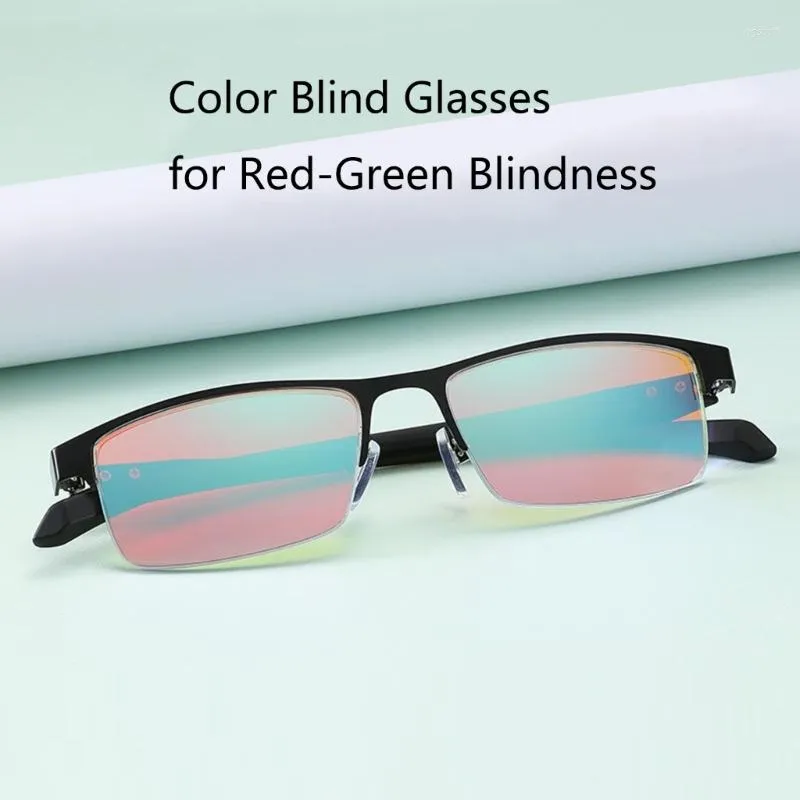 Color Blind Glasses for Men Women Red Green Corrective Eyeglasses with  2-Sided Coating Lenses Colorblindness Solution for Adults