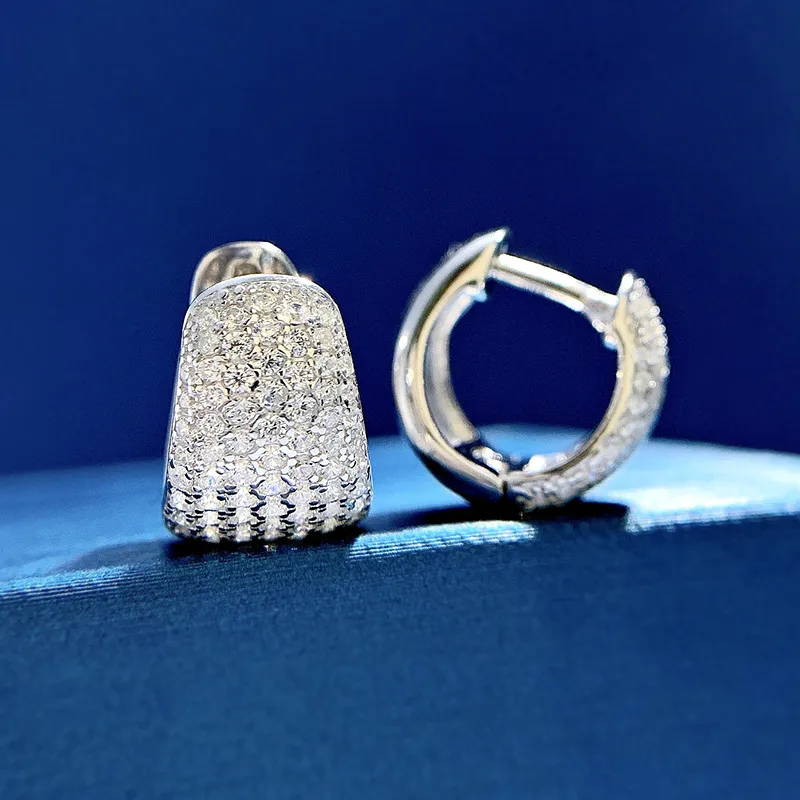 Orecchini Donna In Argento Sterling 925 Con Zirconia Cubica, 18 Mm, Placcati Rodio, Ipoallergenici, In Confezione Regalo