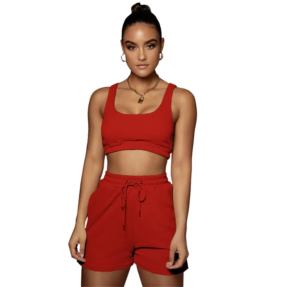 NEW Designer Summer Tracksuits Two Piece Sets Women Jogger Suits Solid Sleeveless Tank Top And Shorts Casual Outfits Sportswear Bulk Items Wholesale Clothing 9400 From 13 02 DHgate