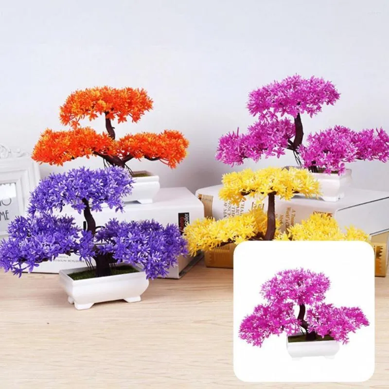 装飾的な花魅力的なポータブルシミュレーション家庭用の植物植物diy盆栽