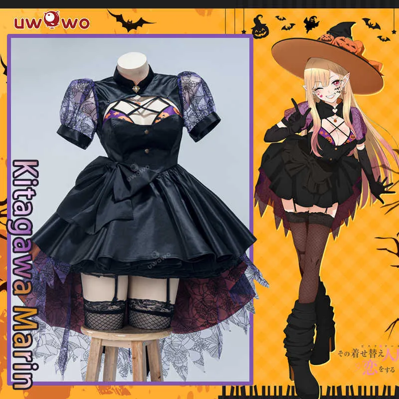 Anime kostymer uwowo anime min klänning älskling marin kitagawa cosplay halloween jul komma kvinnor söta sexiga kitagawa marin z0301