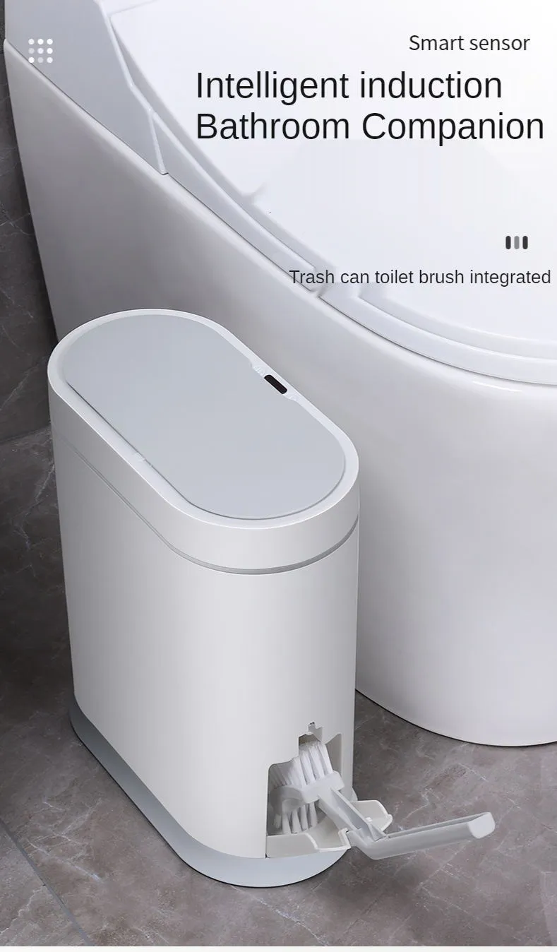 Basura de baño con sensor inteligente 7l