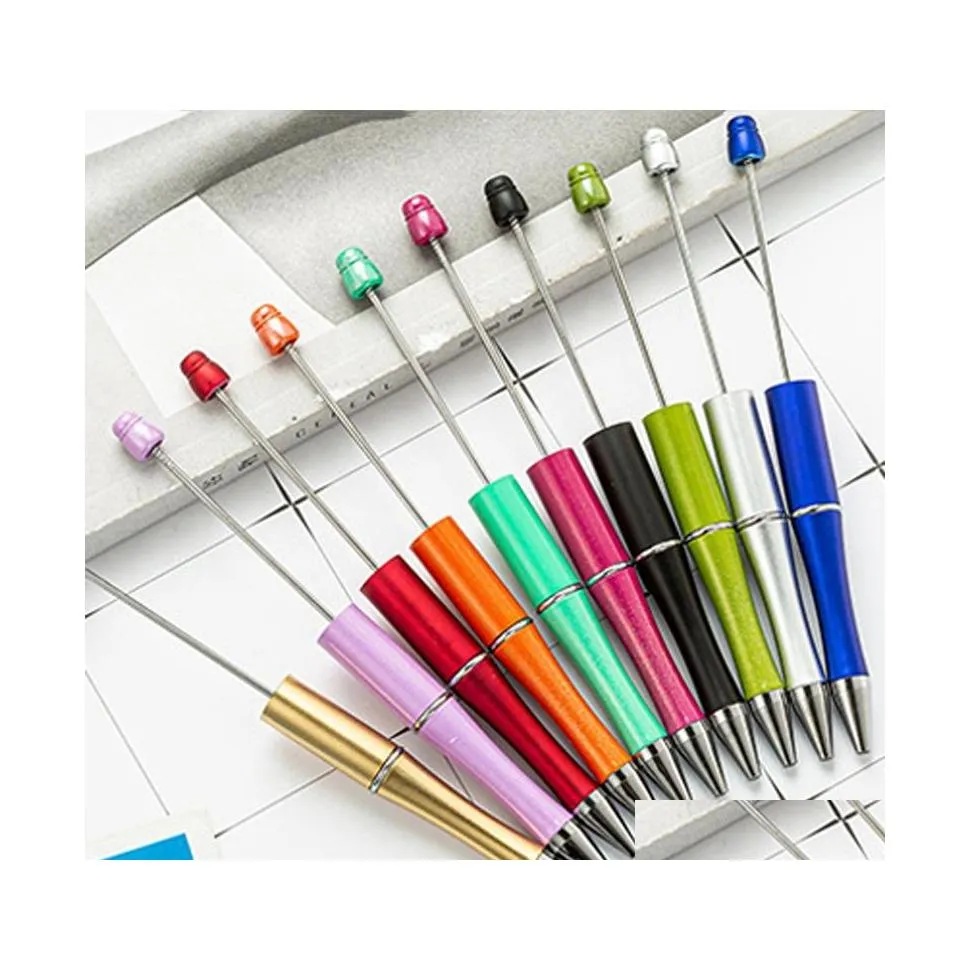 Ballpoint Pens Student Beadable Plastic Ballpoints