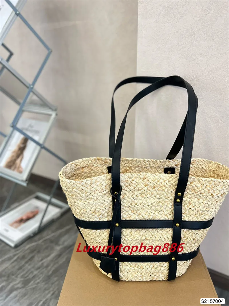 Vintage Populaire Lady Totes Sac Designer Sac À Main Femmes YL Sacs À Bandoulière Designers Été Paille Tissé Shopping Sacs À Main Causal Luxe Sacs À Main Grande Capacité Sac À Main Nouveau