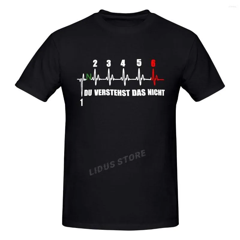 T-shirts pour hommes 2023 Mode Loisirs Moto Battement de coeur Vous réalisez le non T-shirt Harajuku Streetwear Coton Graphique Tshirt Marques Tee