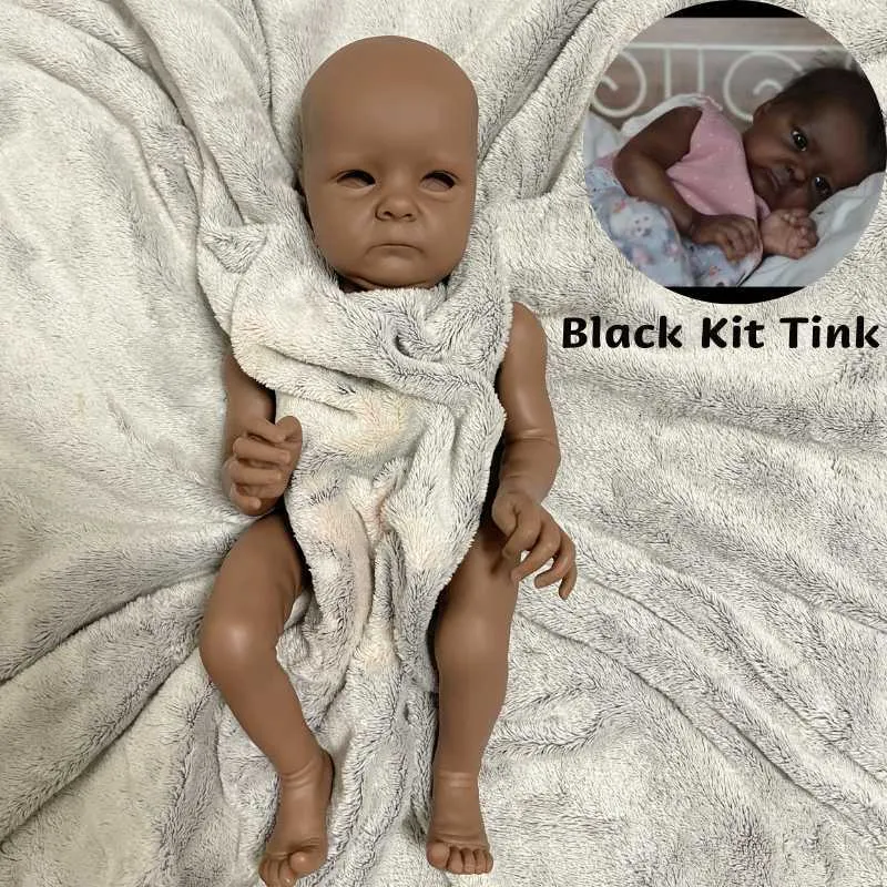Dolls Tink Kit Black Skin Bebe Reborn Unpainted Unfinished Molds Premature Baby Size Little