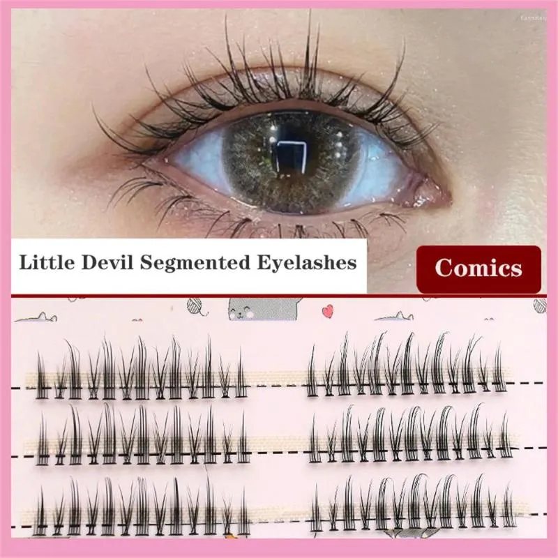 Pestañas postizas Little Devil Cosplay Lash Extension Bunch Japanese Fairy Lolita Daily Eye Makeup Tool Mink Lashes Fake