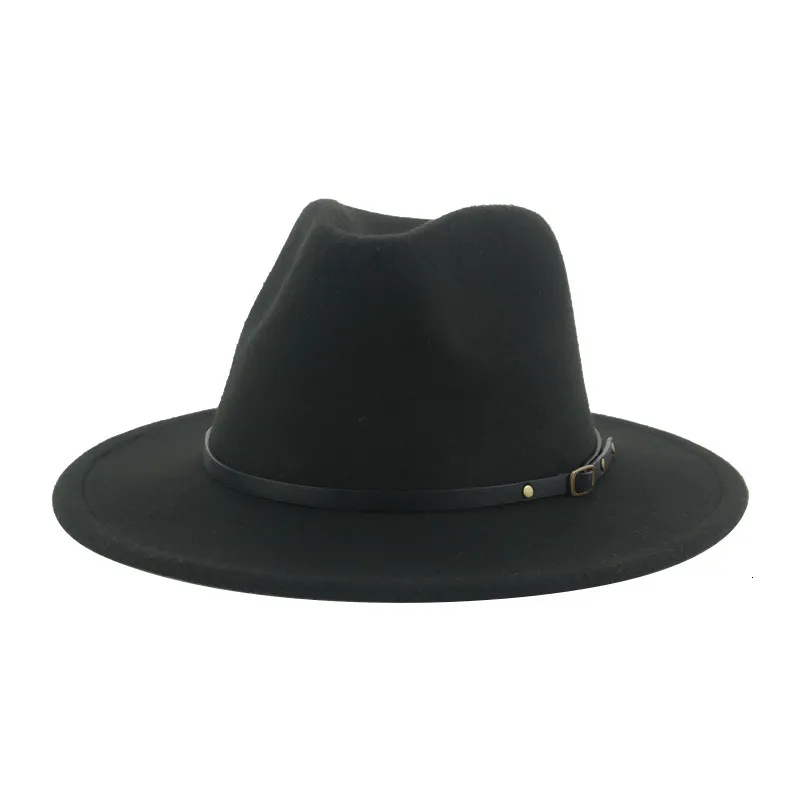 Brede Rand Hoeden Emmer Hoeden Hoeden voor Vrouwen Hoeden voor Mannen Winter Vrouwen Hoed Vilten Fedoras Luxe Jurk Brede Rand Formele Bruiloft Jazz Caps Fedoras Chapeau Femme 230306