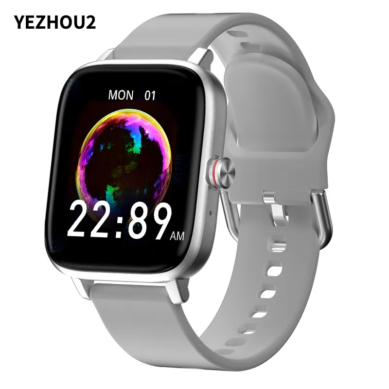 Yezhou2 Nowy popularny złoty i szary inteligentny zegarek dla mężczyzny z iOS i Android Fashion 1.69 Duży ekran DA FIT FIT BLUETOOTH COUNTHING/Push