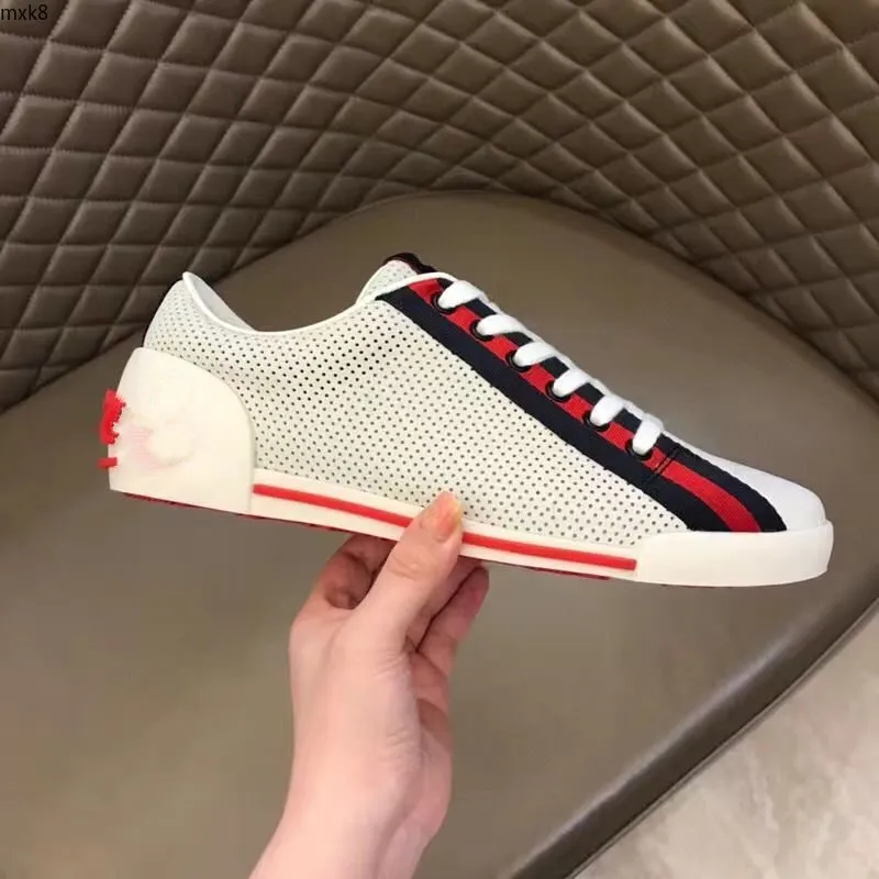 Den senaste försäljningen av hög kvalitet Men Retro Low-Top Printing Sneakers Design Mesh Pull-On Luxury Ladies Fashion Hateble Casual Shoes MkjkKKl MXK8000005