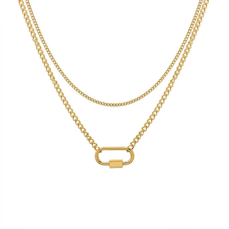 Choker Chokers 2023 Design Gold Color Stainless Steel Necklaces For Women Fashion Jewelry Party