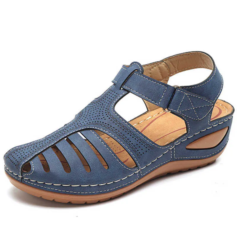 Sandali Donna Sandali 2020 Nuove zeppe Scarpe per donna Sandali estivi Gladiatore Sandali con plateau casual con zeppa Sandalias Mujer Z0306