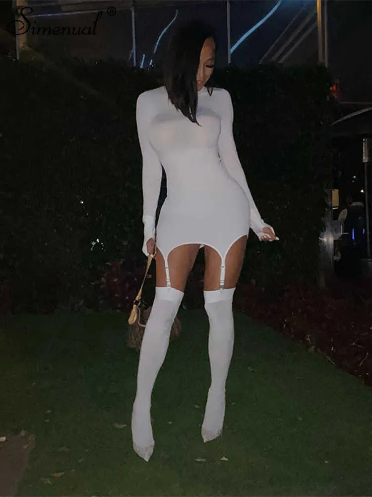 Casual Dresses Simenual Solid Bodycon Garter Women... From Make07, $13.12 |  DHgate.Com