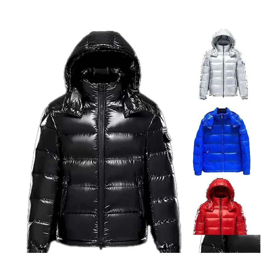 Herrjackor 2023 Mens Down Jacket Designer Puffer Coat Warm Winter Classic Bread Clothing Fashion Couples Clothings Luxury Brand W DH2LO