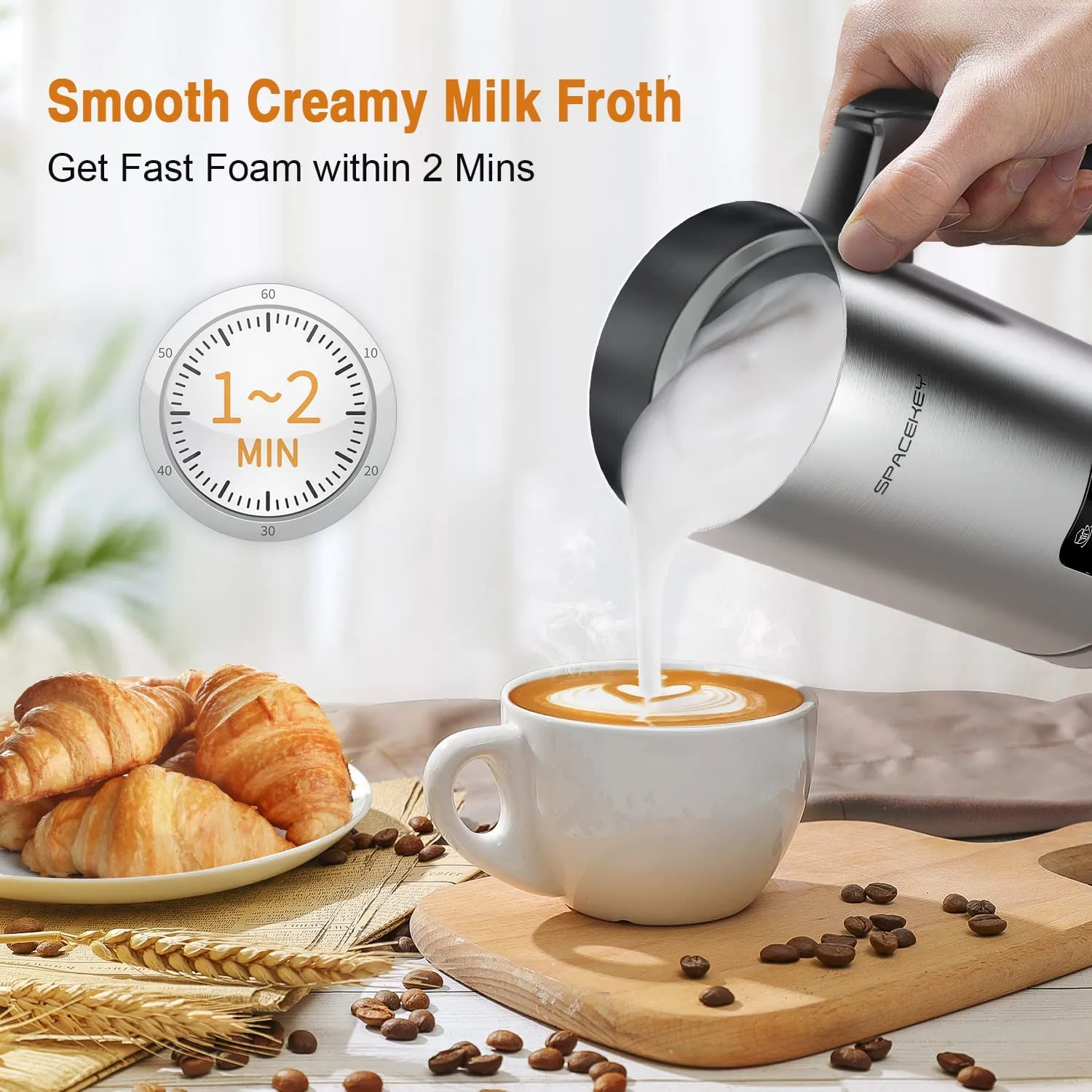 Comprar Espumador de leche eléctrico, mini licuadora de mano para lattes  Matcha Hot Chocolate