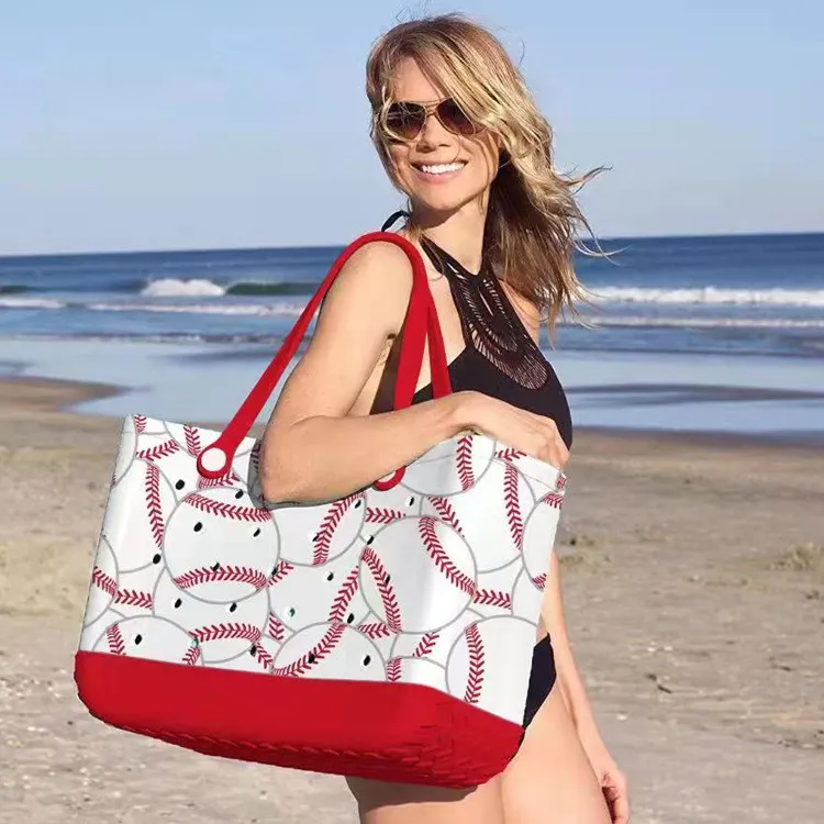 Bag Silicone Beach Bogg Moda personalizada Moda Eva Plástico Bolsas de praia Mulheres verão