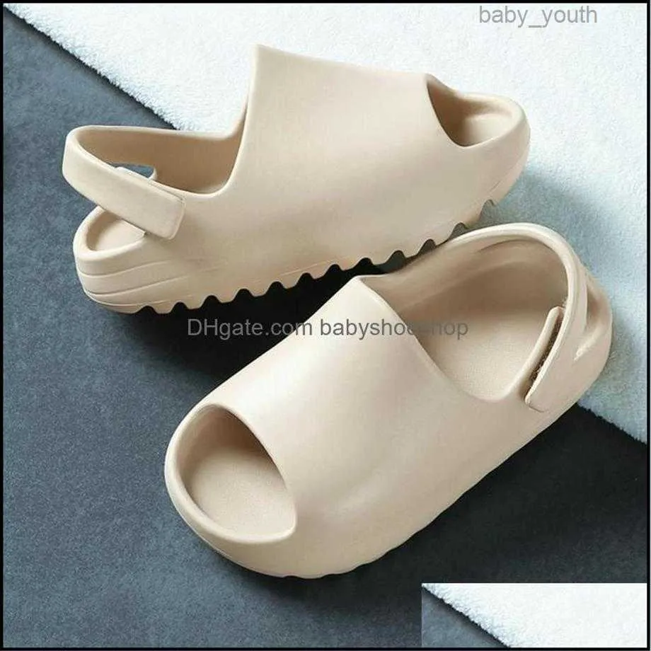 Sandales bébé enfant en bas âge enfants Adts Slip-On mode garçons filles mousse plage été diapositives os résine enfants chaussures d'eau légères Drop238I