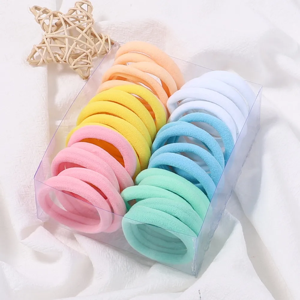 Women Elastic Hair Bands Girls Colorful Nylon Rubber Bands Headband Scrunchie Kids Ponytail Holder Hair Accessories