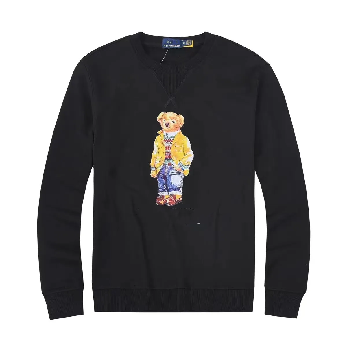 Herrtröjor designer polos ra björn långärmare tryckt bomulls casual tröja hoodie, s-2xl