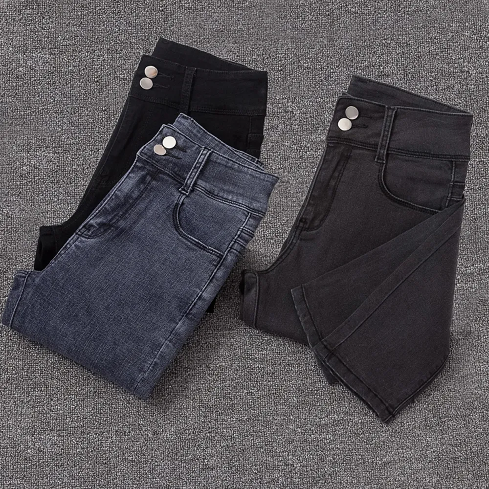 Damenjeans, hohe Taille, Jeans, Damenmode, lässig, Stretch, Denim, Bleistifthose, Hose, Damen, Vintage, Streetwear, Schwarz, Blau, Grau, Jeans 230306