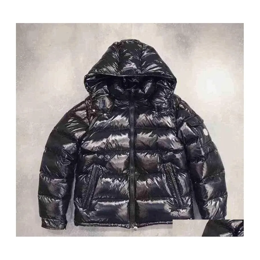 Men'S Jackets Designer Luxury Classic Winter Men Women Down Fashion Hip Hop Cap Pattern Print Coats Outdoor Warm Casual Coa Dhnqk