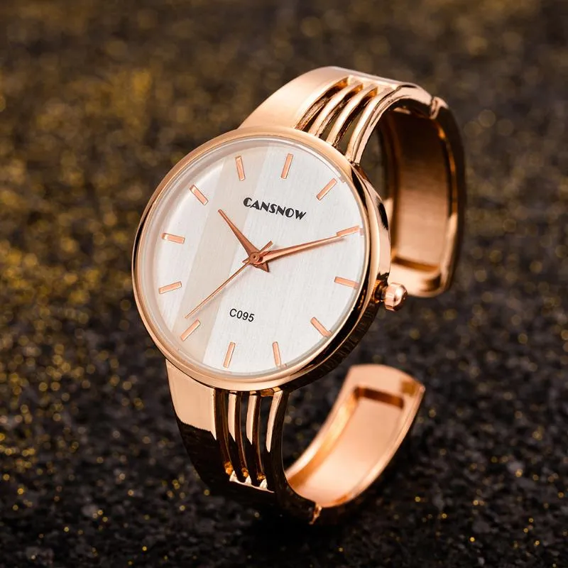Montres-bracelets femmes montres de luxe en acier inoxydable Bracelet montre alliage cadran élégant dames robe Quartz montre-bracelet horloge d'affaires Reloj Muje