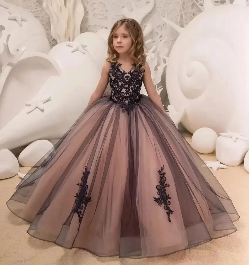 Often Bought With Compare with similar Items Cute Lace Tulle Flower Girl Dress Formal Occasion Bridesmaid Party Wedding Pageant Birthday