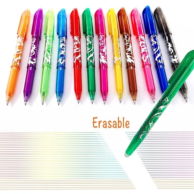 Wholesale 12 Pack Erasable Erasable Ink Pens For Fabric, 0.5mm Fine Point  Rolling Ball Pens Ideal For Kids, Students, And Adults 230306 From Zhao10,  $10.17