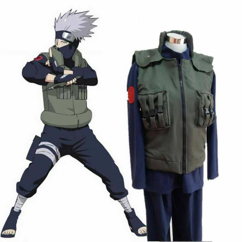 Naruto Kakashi Hatake Vest Cosplay Flak Jacket Costume - New American  Jackets