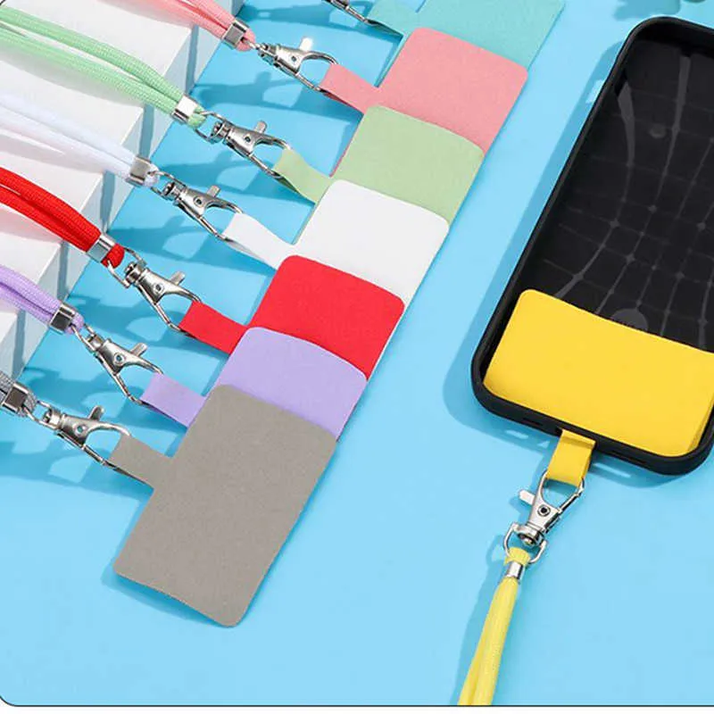 Cell Phone Straps Charms Universal Crossbody Patch Lanyards Detachable Mobile Strap Lanyard Multicolor Soft Rope Telephone Accessories