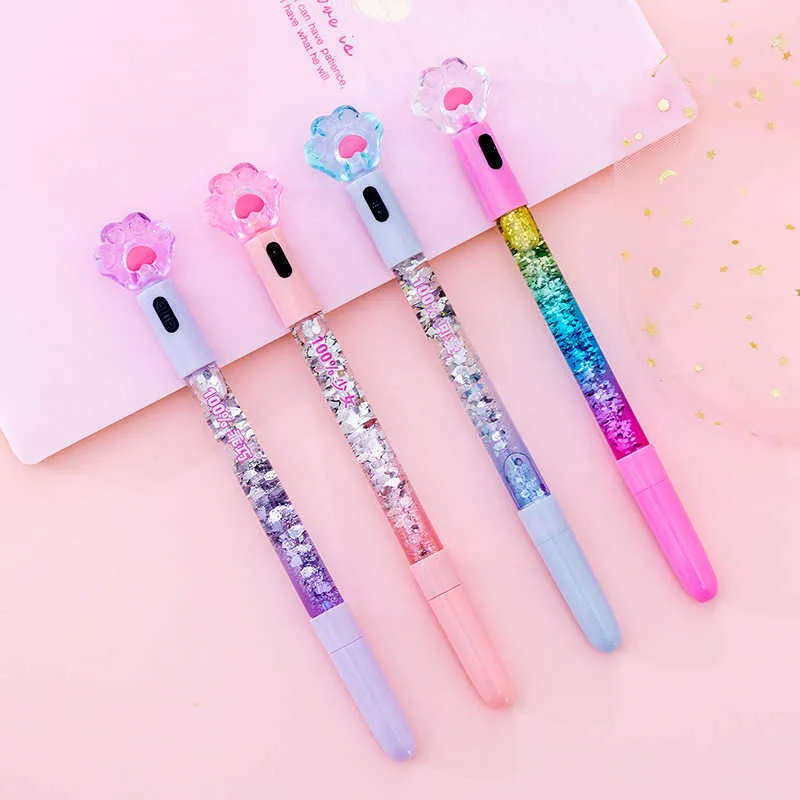 Wholesale Gel Pens Cute Gel Pen Korean Kawaii Funny Stationery 05mm  Needletype Water Pen For Girls School Supplies 2022 Gift Office Accessories  J230306 From Us_oregon, $15.26