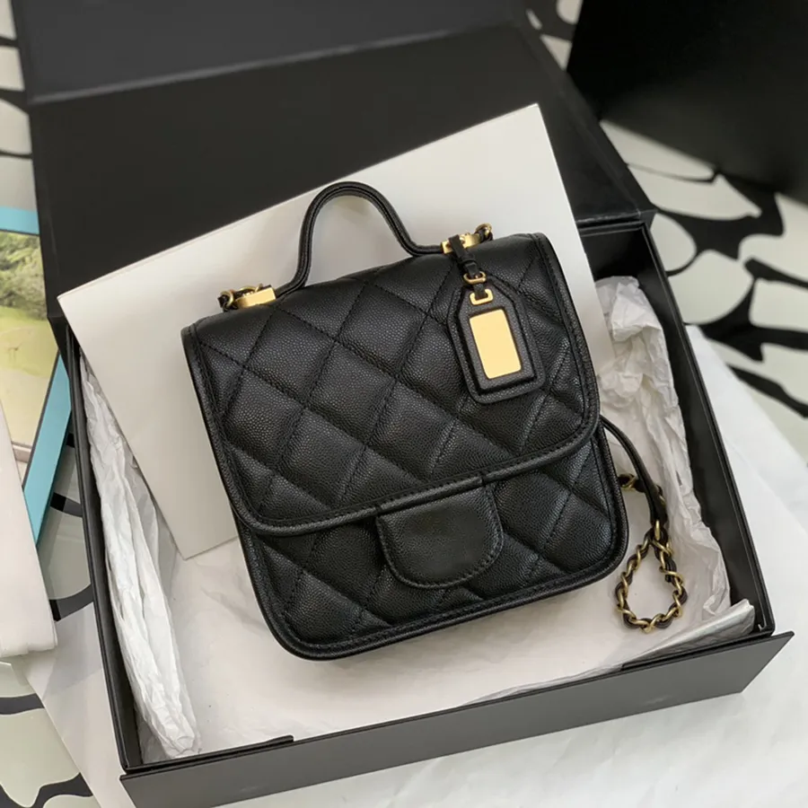 10A Original quality genuine leather Postman bag 22K 20.5cm lady Flap Bag luxury designer bags With box C144