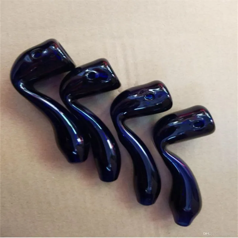 Hookahs New color bends Wholesale glass pipes Curved Glass Oil Burners Pipes, free delivery